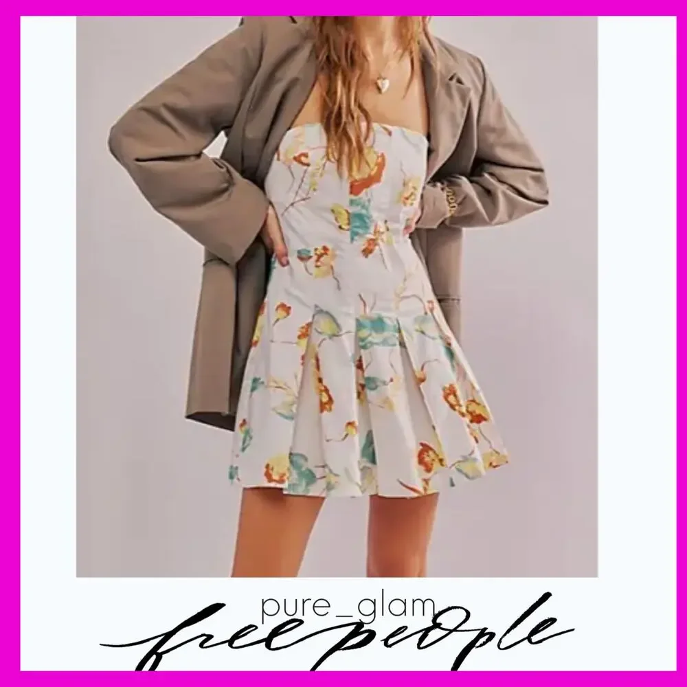 Free People floral mini dress